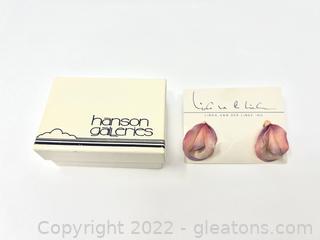 Hanson Galleries Handmade Earrings 
